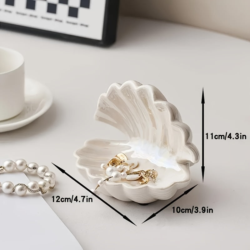 Ceramic Shell Jewellery Tray