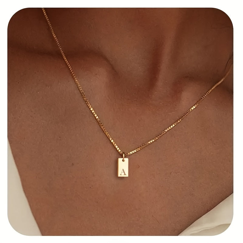 Initial Necklace Gold